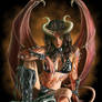 Spiral demon girl