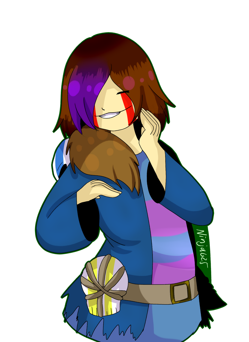 Fallbacktale Frisk Undertale Au- SkullTale Frisk by TheNinjaGirlZone5 on DeviantArt