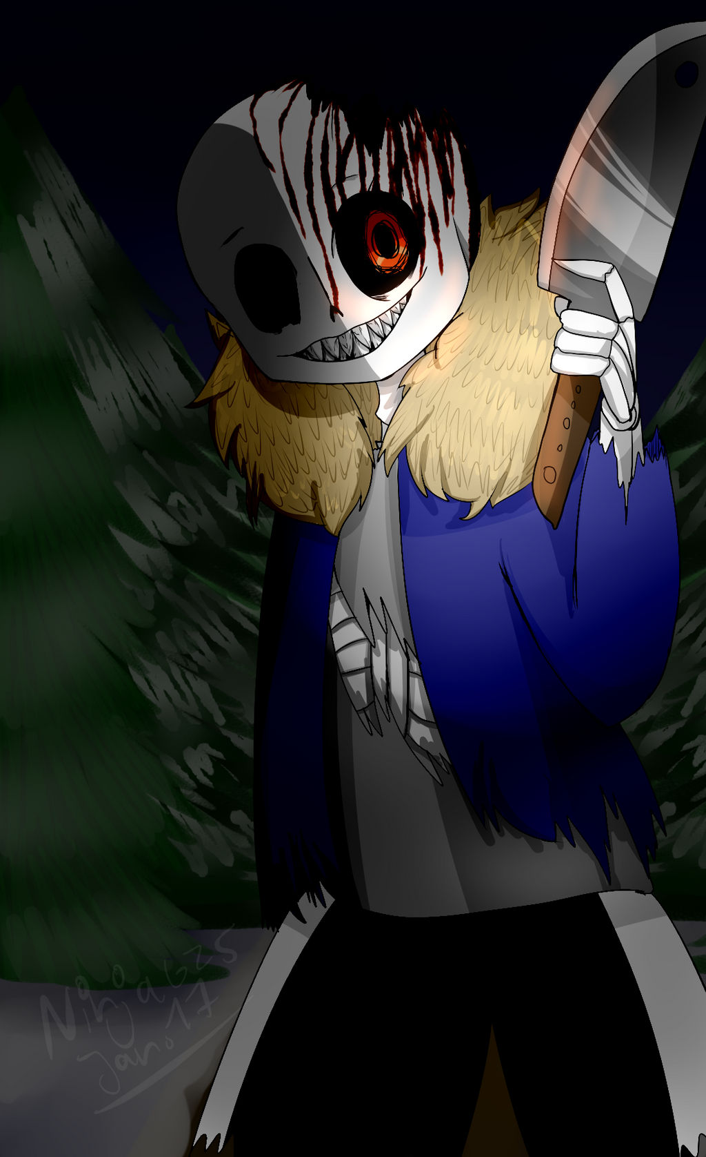 Sans Angst Undertale AU- Horror! Sans by TheNinjaGirlZone5 on DeviantArt