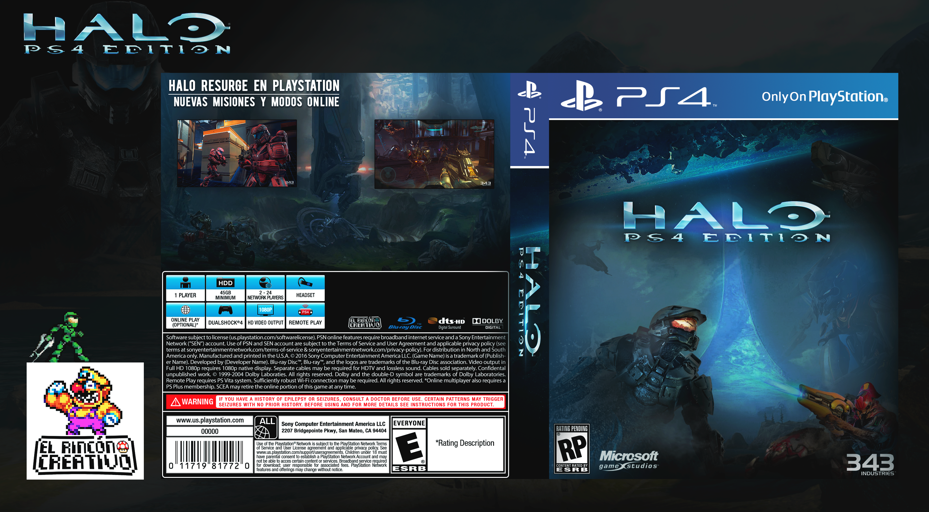 Halo PS4 Edition ElRinconCreativo on DeviantArt