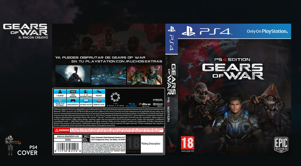 GEARS OF WAR PS4 Edition by ElRinconCreativo on DeviantArt