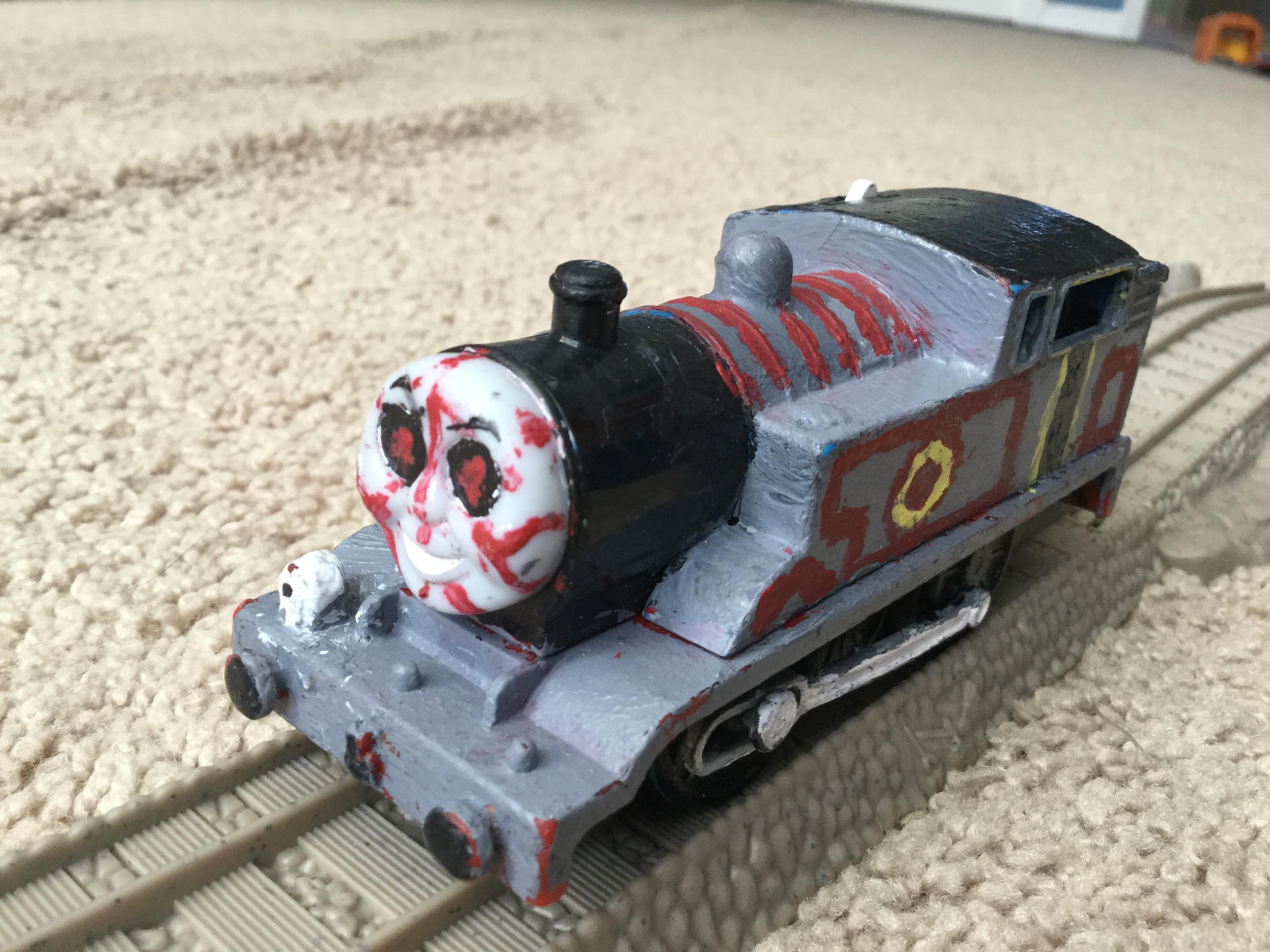 Custom Trackmaster Timothy The Ghost Train! by Diesel17k on DeviantArt