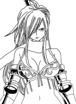 Drawing of Erza