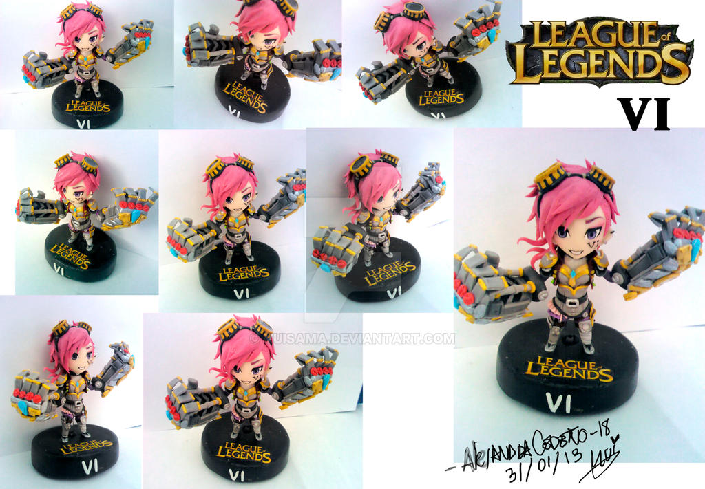 League of Legend Vi photos polymer clay