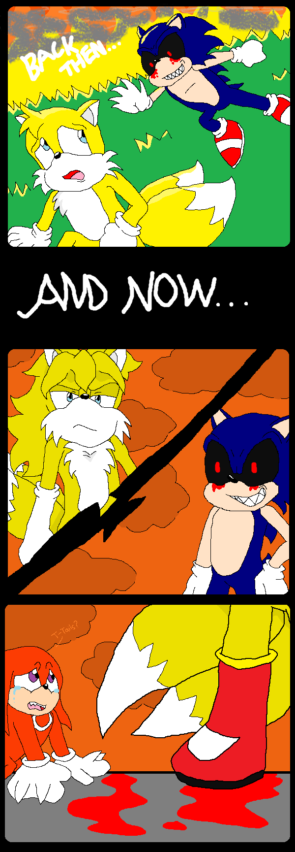 Tails's revenge against Sonic EXE