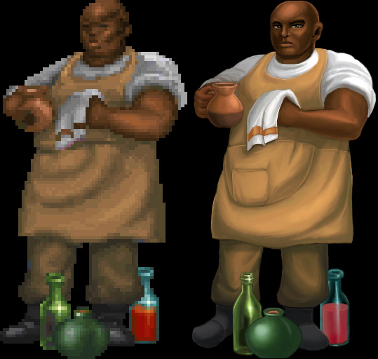 Daggerfall Sprite Work 182.1 by epicurius7 on DeviantArt