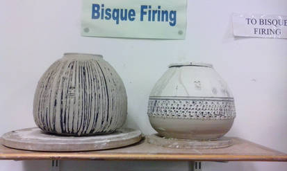 Two large pots.