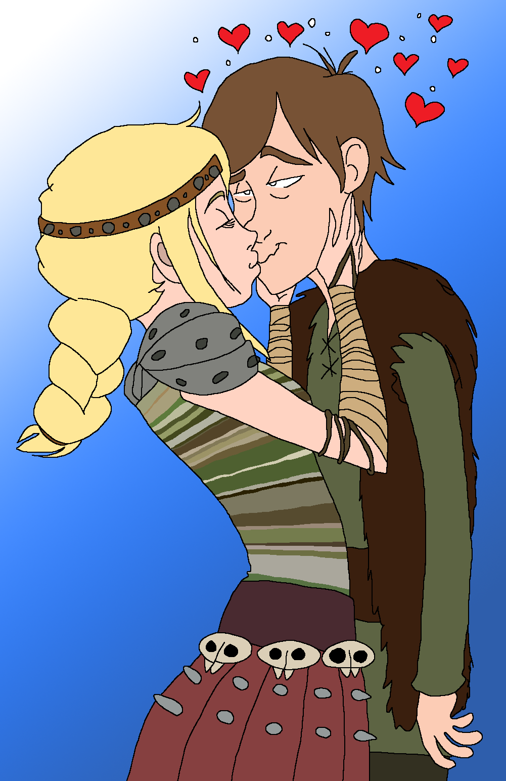 Astrid and Hiccup - Colour 2