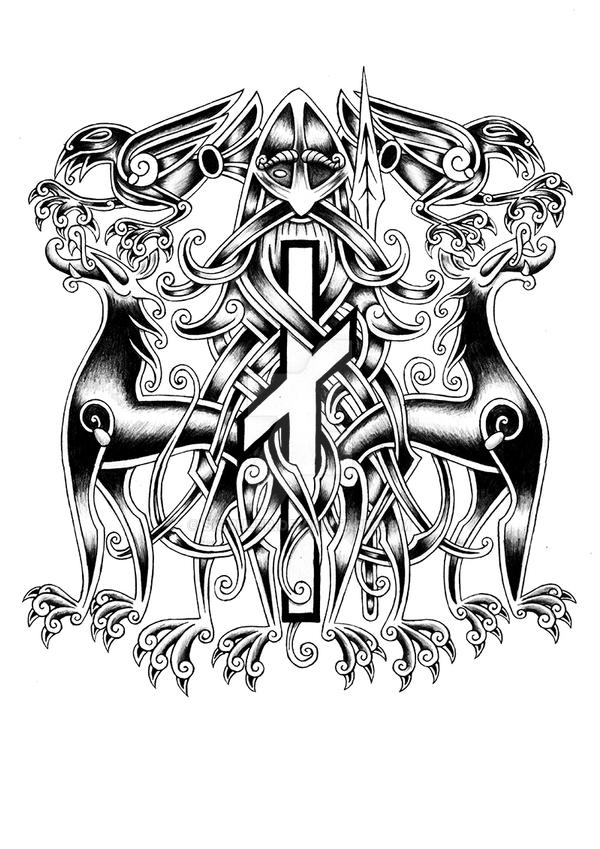 Odin Urnes Style Tattoo By Sigrulfr On DeviantArt odin-urnes-style-tattoo-by-sigrulfr-on-deviantart