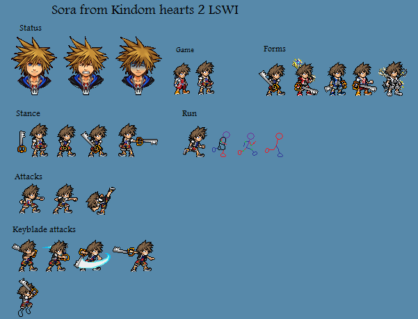 Sora LSWI sprite sheet (KH2 attire) 1.2 update