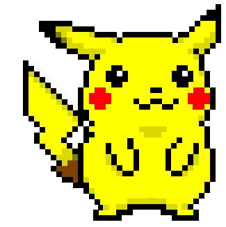 Pixelated Pikachu