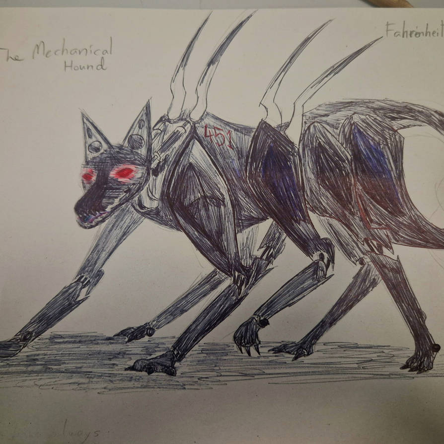 The Mechanical Hound Fahrenheit 451 By Username29871 On DeviantArt the-mechanical-hound-fahrenheit-451-by-username29871-on-deviantart