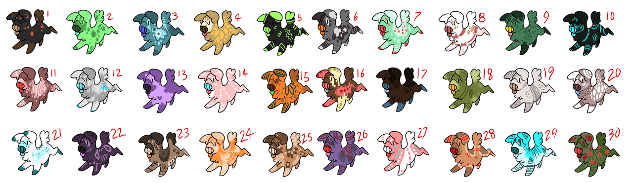 1$ adoptables!  OPEN