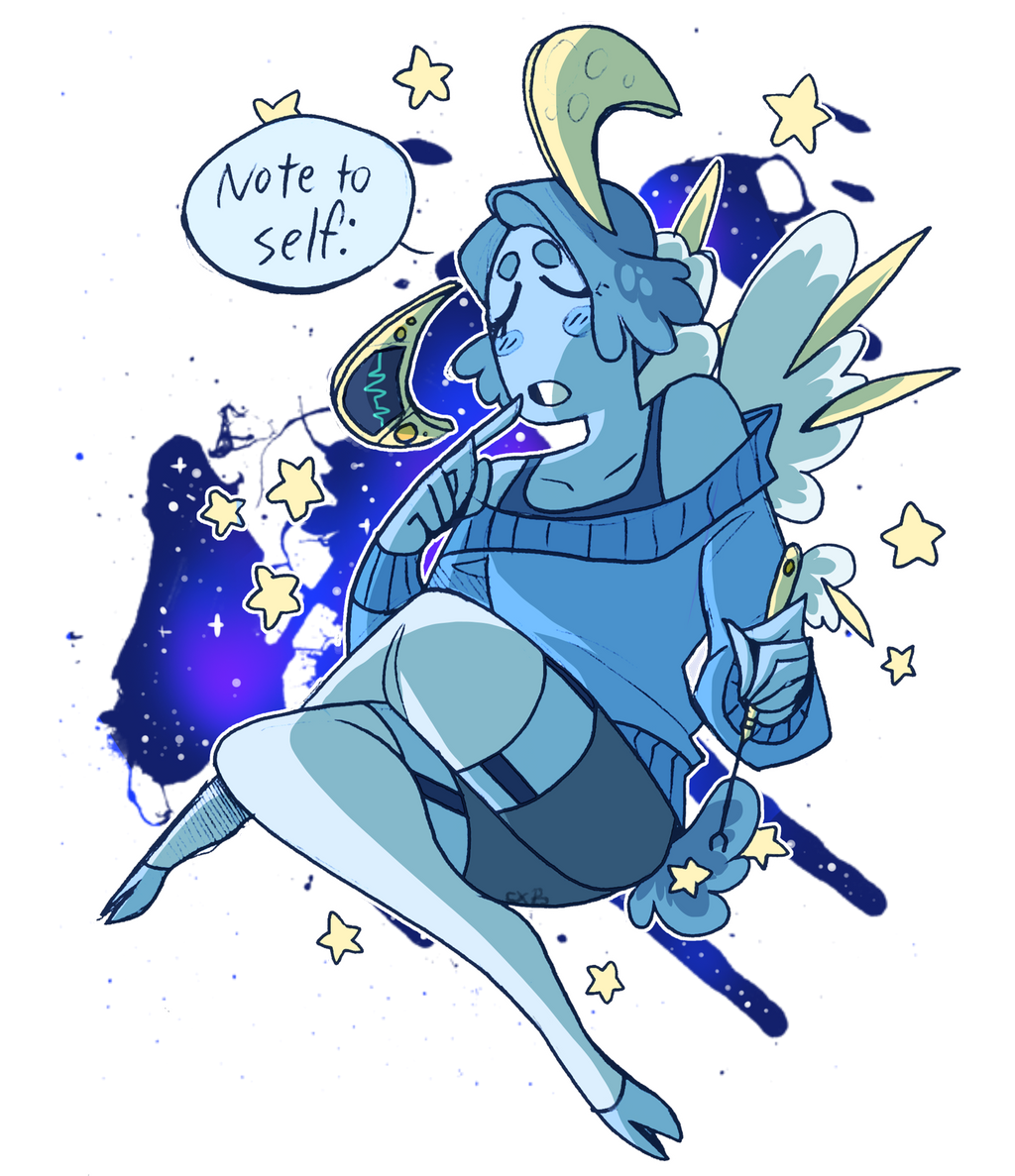 Taking notes by CremexButter on DeviantArt