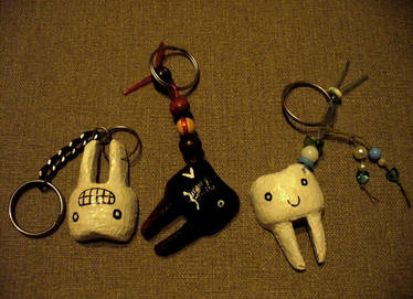 Teeth keychains