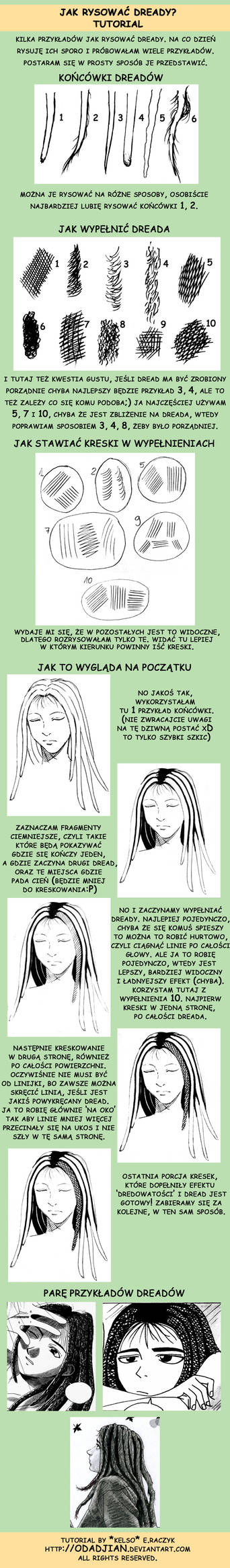 How to draw dreads?Tutorial PL by ElaRaczyk on DeviantArt
