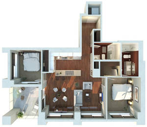 3D Floor Plan 1