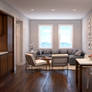 Apartment Living Room Rendering