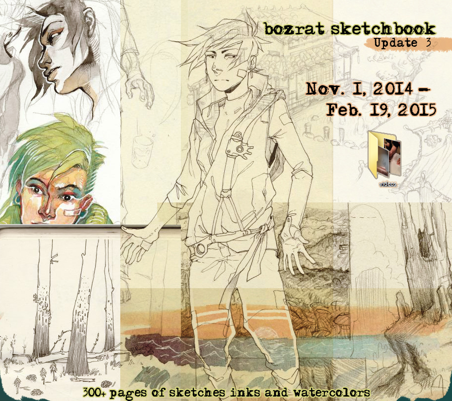 Sketchbook Update #3 Nov. 1, 2014 - Feb. 19, 2015