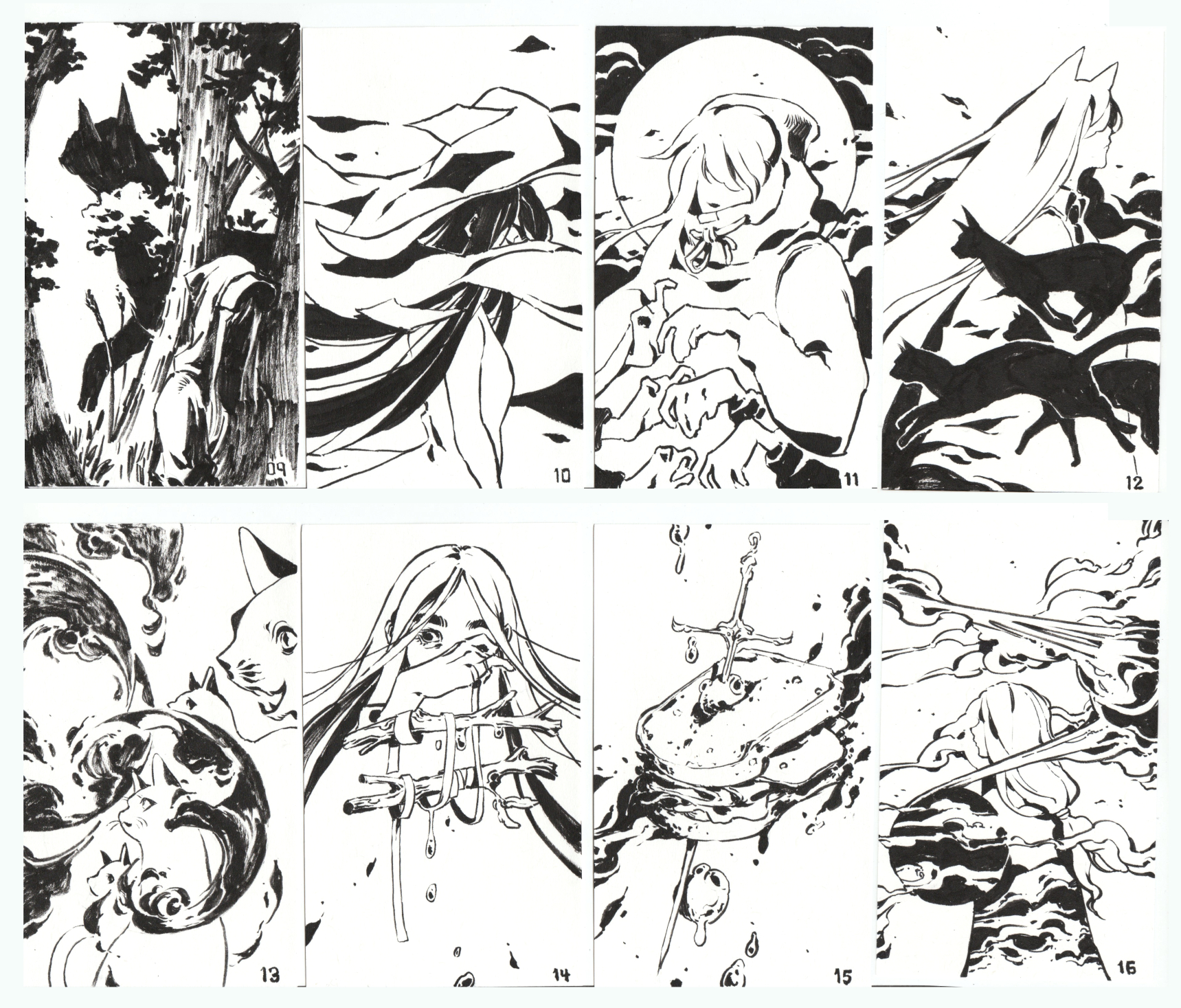 Sketch Cards - Batch 2 (originals up for sale!)