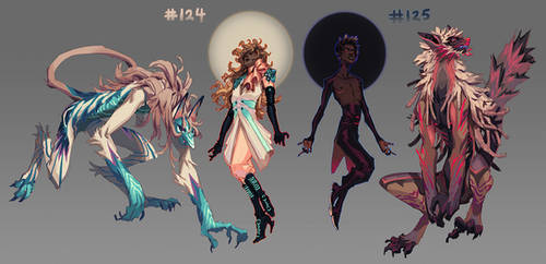 [closed!] Werewolf Adopts #124 , #125 [flatsale]