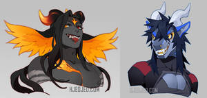 Bust Commissions for KaceKitten and Tokyozilla