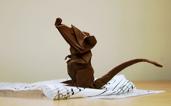 Origami Rat by nekomancer123