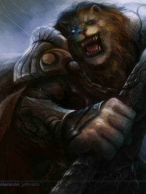 Gokh'tar A'ashald - in the rain by alexander-john Gokh'tar A'ashald - in the rain by alexander-john