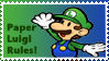 Paper Luigi Stamp