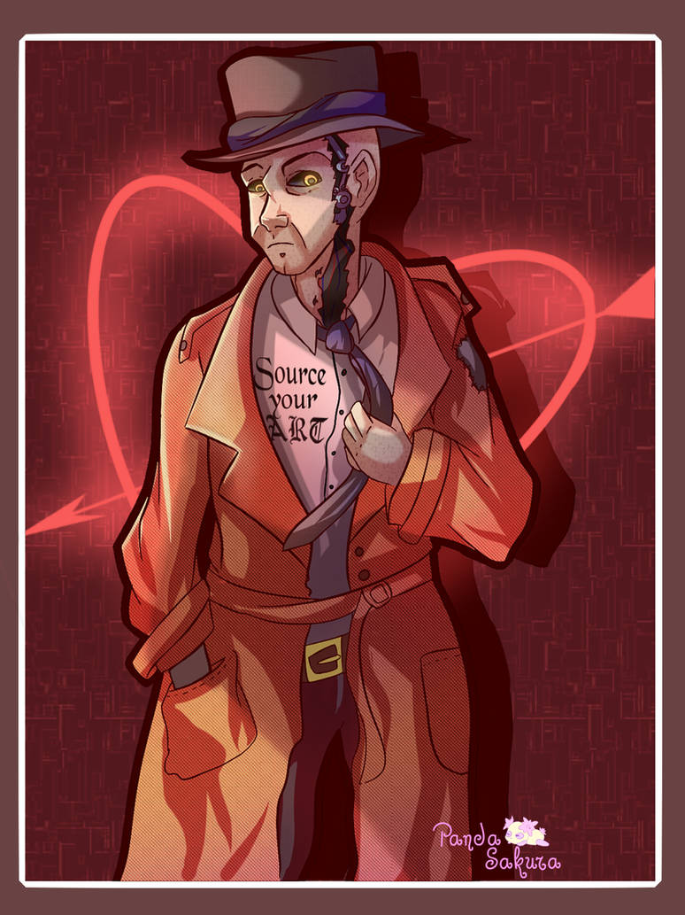 Fanart: Nick Valentine: Source your art meme by IrradiatedSea