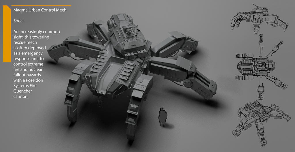Fire Mcu Rig Fire Engine Mech by MarcoFerrignoDesigns on DeviantArt