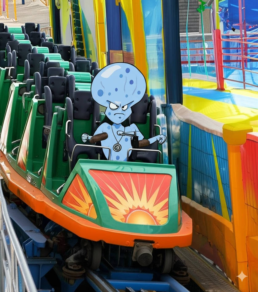 Crystal ride California Screamin in her alien form by ...