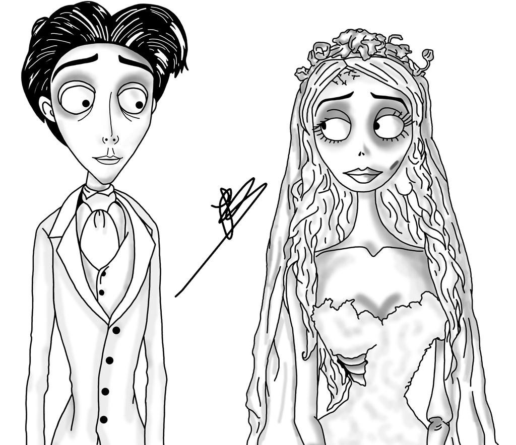 Emixle Outline Emily Corpse Bride Outline ππππππ