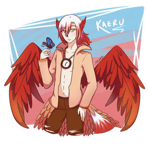 Kaeru OC  [Colored sketch commission]