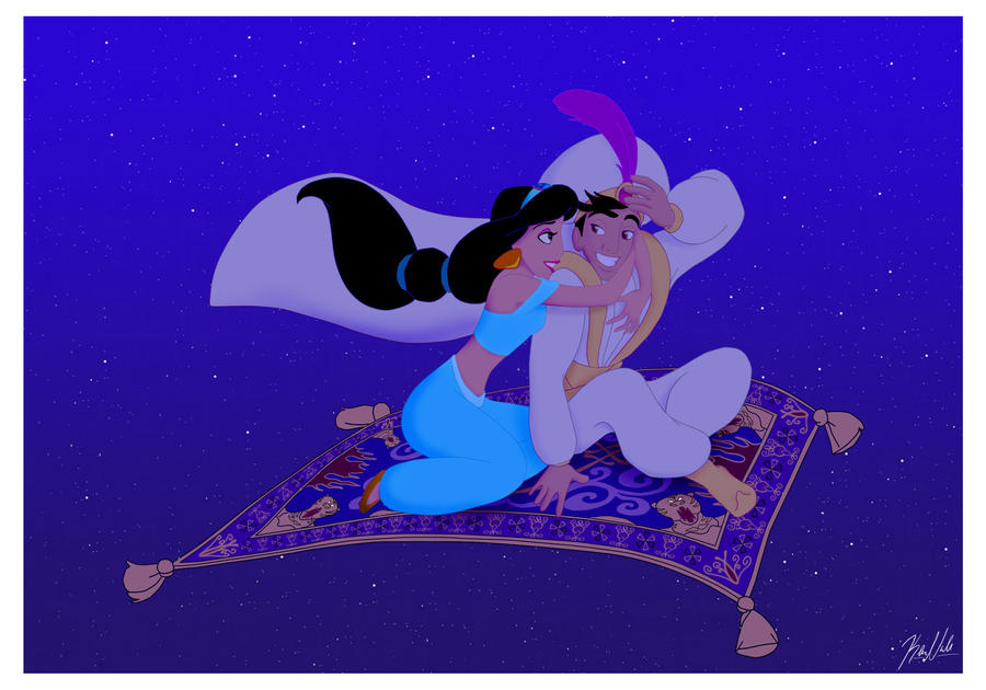 Aladdin And Jasmine by klnie