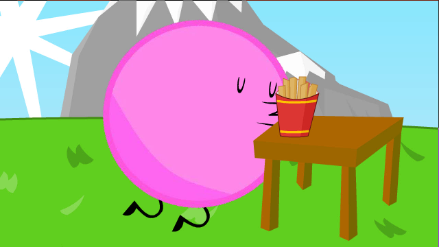 Asaphellison Gumball kissing french fries by AsaphEllison on DeviantArt