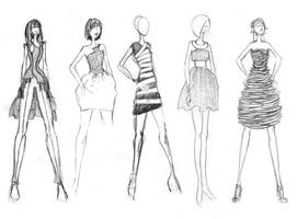 Fashion Sketches 1, misc.