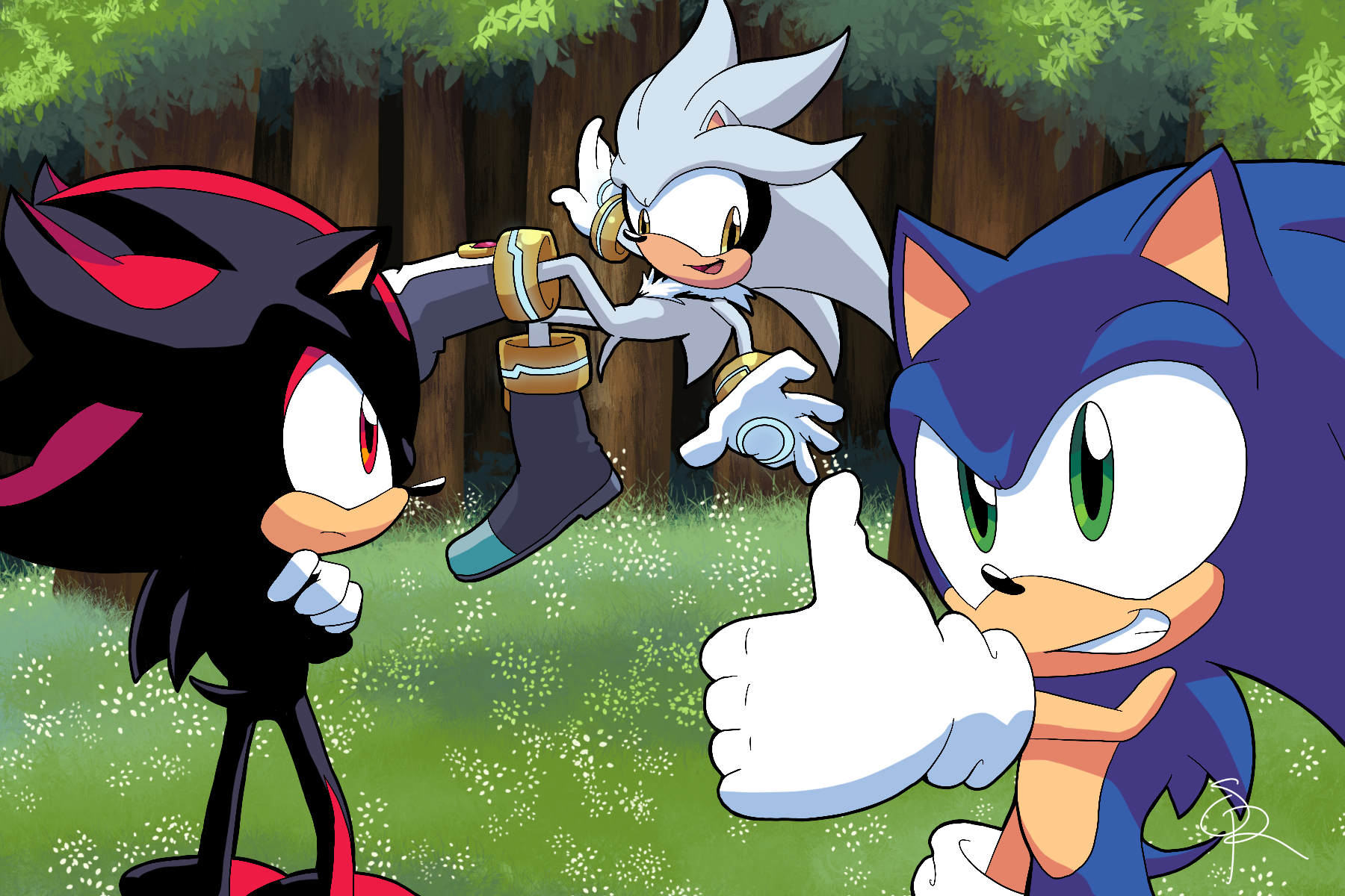 Sonic Shadow Silver by Ferliane on DeviantArt