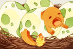 Nesting Charmander by mjoyart