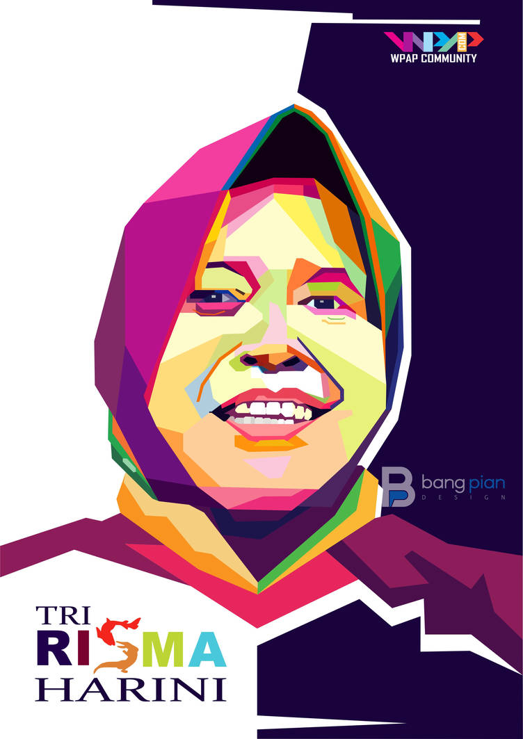 Bu Risma WPAP by alfianakbarp on DeviantArt