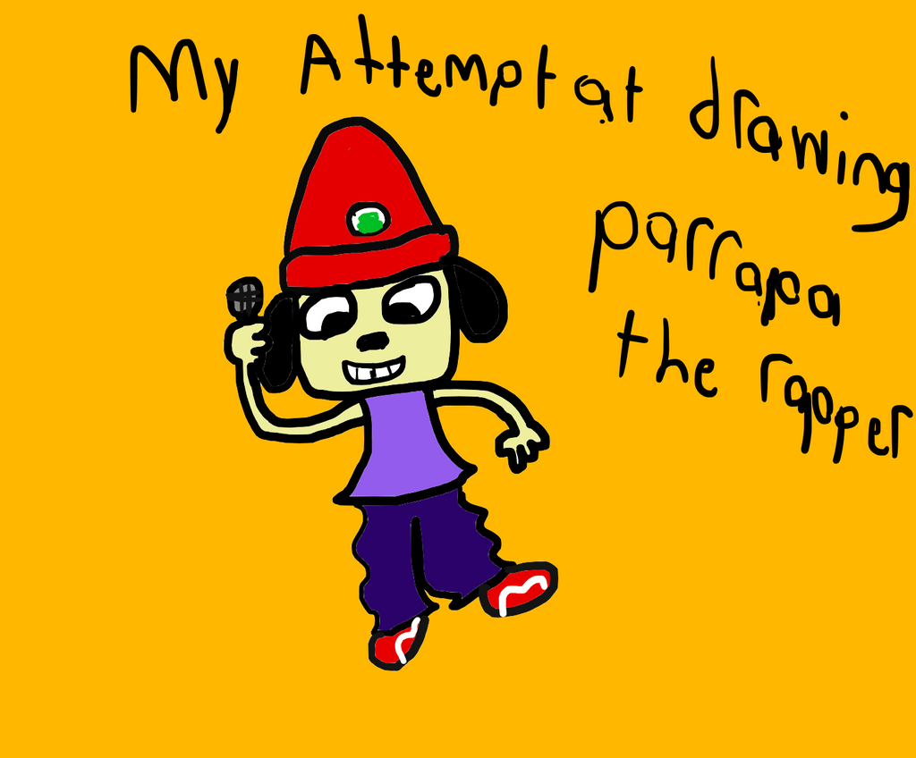 My attempt at drawing #1: Parrapa the rapper by Wazam-productions on ...