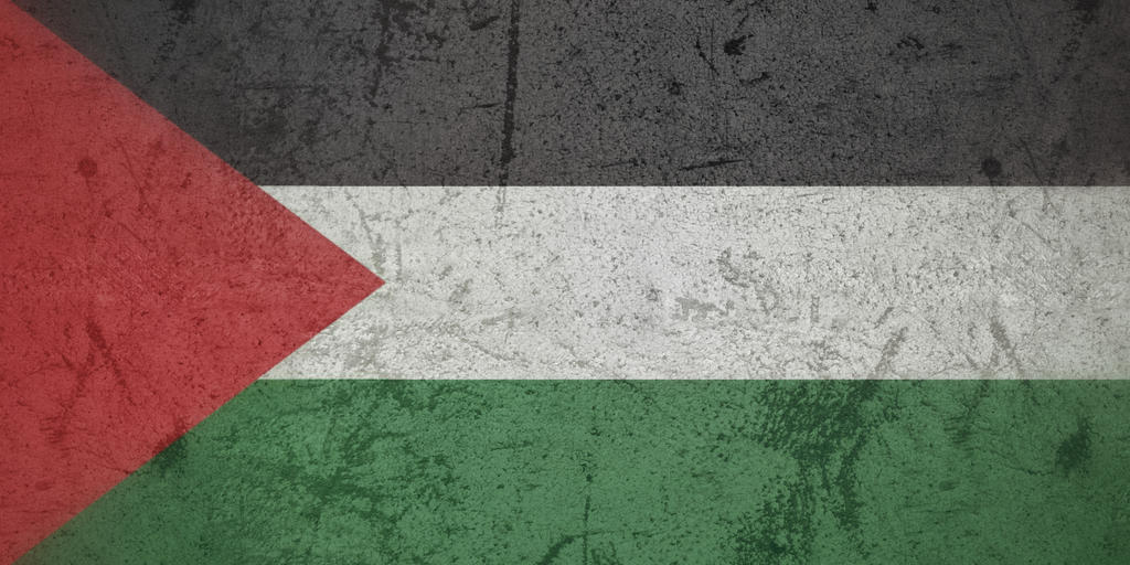 Palestine grunge flag