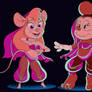 Pink Gadget and Minnie