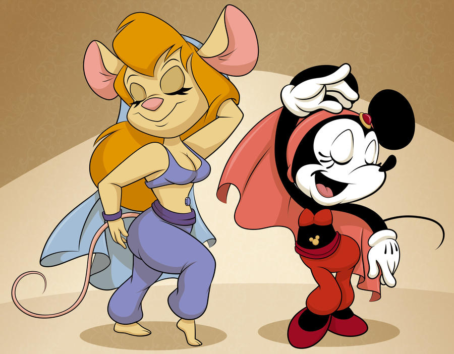 Minnie And Gadget Belly Dancer