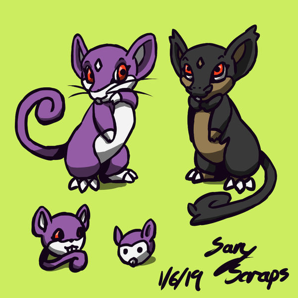 Digimon Rata Rosa Rattata Digimon by SaryTheWolf on DeviantArt