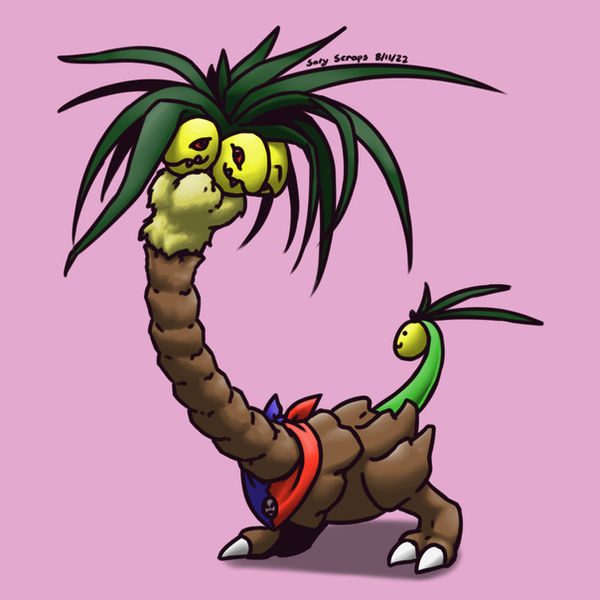 Alolan Exeggutor Digimon V2 by SaryTheWolf on DeviantArt