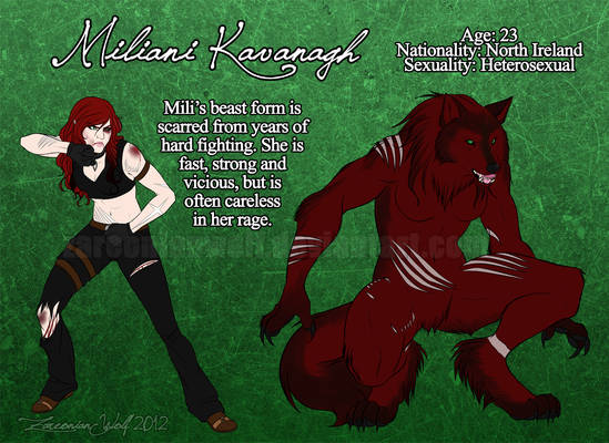 Werewolf Bio - Miliani Kavanagh