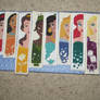 Disney Princess cross-stitch bookmarks