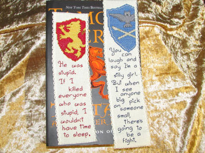 Tortall Lady Knight Bookmarks (w/ quotes)