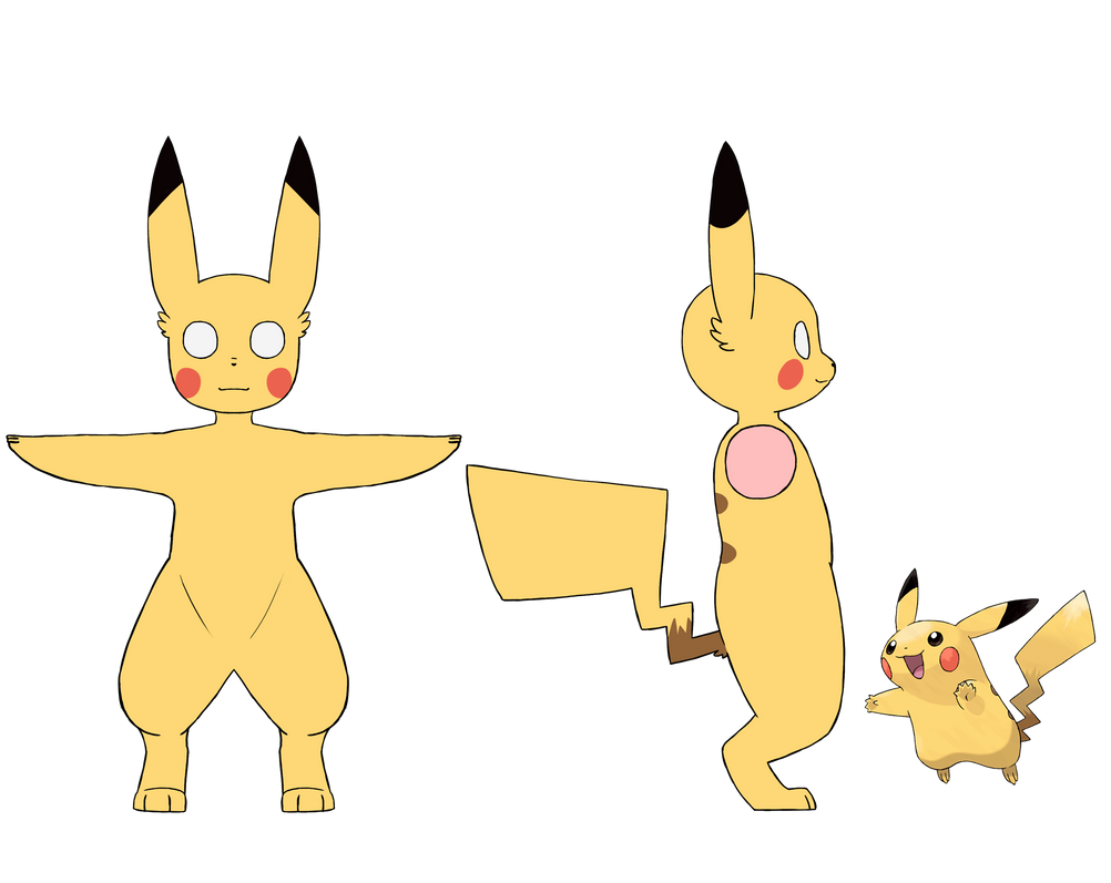 Pikachu Reference by sbinoplane on DeviantArt